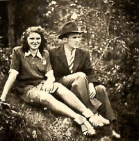 Marie Vávrová and Josef Hasil - the parents of Josef Vávra (1948)