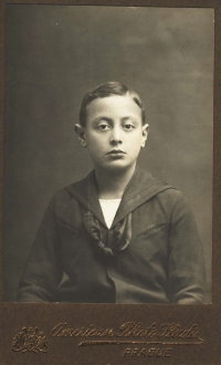 Period portrait of father Alfréd Pokorný around 1916