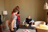 Natáčení rozhovoru pro projekt Příběhy našich sousedů 