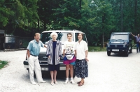Společná dovolená manželů Havlových a Maněnových (na této dovolené se dozvěděla Olga Havlová, že má rakovinu), Slovinsko, 1994 