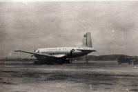 Photo of an American plane taken by Czechoslovak soldiers during the peace mission in Korea