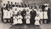 First Communion at the convent of the Sisters of St Lawrence, 1948
