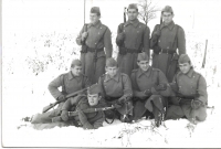 1965 - in the military service, the second one from the left in the 1st row 