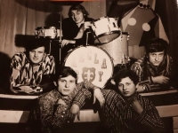 Jiří s hudební skupinou Barclay