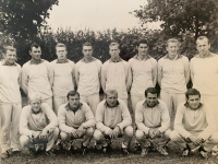 Team "Červená hviezda" (Red Star) (Igor in the top row third from the right) 
