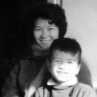 Tuan Nguyen with his mother, Warsaw, ca. 1965