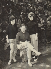 Se spolužačkami ze Střední zemědělské školy v Rožnově pod Radhoštěm