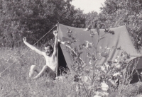 Miloš on his first trip abroad, Hungary 1966
