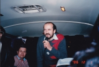 Miloš jako průvodce v autobuse, 1986