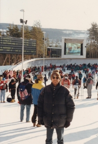 Miloš at the Winter Olympic Games in Lillehammer, Norway