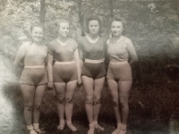 Vinnytsia in 1950, Halyna Ustymivna Hordienko second from left 