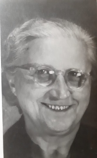 Antonie Maláčová, a portrait photo of the witness's mother, circa 1958 