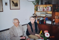 With his sister-in-law Marian in Prague 1999 