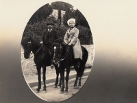 Alexei Nikitich Nikolayev and Cecilia Alexeyevna Nikolayeva, mother of the witness with his father, Crimea, 1914		
