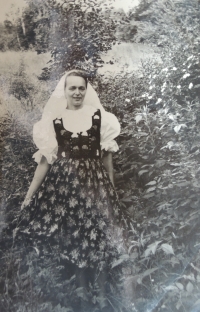 Jiřina Fárková from Horní Bečva, 1961
