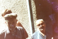 Maternal grandparents, Fiľakovo, about 1983