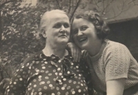 Alena Hudcová with her grandmother