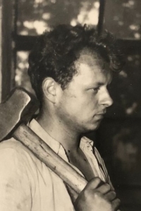 František Václavík v kovárně