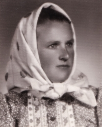 Matka Markéta Přibková (roz. Konopíková) v roce 1950