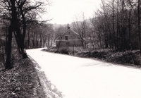 View of Přibek's house in Babí, 1966