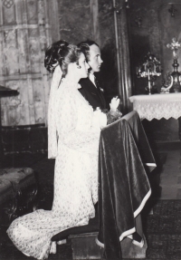 Svatba pamětnice Anny Mackové, rok 1970