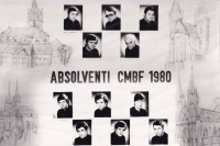 Absolventi CMBF (bohoslovecké fakulty) 1980, Josef Dolista druhá řada, první zleva