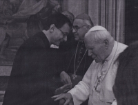 V Římě na sympoziu o Janu Husovi, audience u papeže Jana Pavla II.