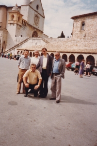 Josef Dolista v Assisi v roce 1992