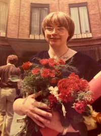 Irena Wüschová, graduation in 1983