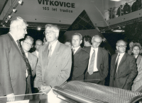 With Václav Klaus at the Brno International Fair in 1993