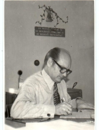 Otec Pavla Tomašoviča v práci, 60. roky minulého storočia