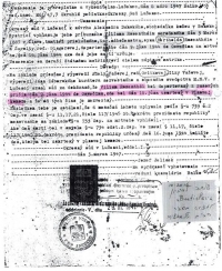 A document stating that Peter's aunt, Milka Rosenthal, and her husband, Viliam, were transported to Auschwitz extermination camp from 9 June 1994; they both died just a few days later, on 16 June 1944


