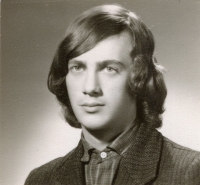 Petr Šimr in his youth, year circa 1965-1966