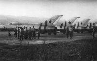 Soviet aircraft in Sliač during the occupation in August 1968