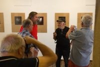 Exhibition of photographs by Jaroslav Beneš and Miroslav Machotka, from the opening, Rabas Gallery, Rakovník, 2017