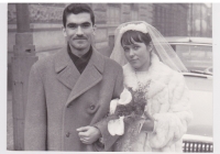Jaroslava Bičovská a Charif Bahbouh – svatba 23. 12. 1965