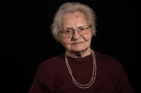 Růžena Křížková v Praze, únor 2022