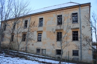 Former military barracks in Hrušovany nad Jevišovkou (photographed in 2021)