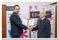 Appointment of prof. O. Richterek emeritus professor of UHK current rector of UHK prof. Kamil Kuča