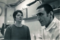 Petar Erak s manželkou Nelou v Café Shabu v roce 2002