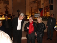 Eva Jiřičná s Václavem Havlem a Janem Kaplickým