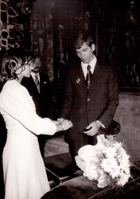 Martina and Marián Hošeks' wedding, 1976