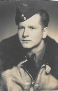 Radislav Janota during his military service, witness´s husband, before 1950