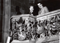 Václav Havel and Chancellor Karel Schwarzenberg, photo by M. Plur