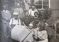 The Lakomý family in Litovel in September 1944