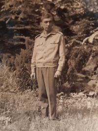 Pavel Kulhánek at the army