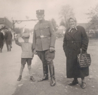Vladimír Zajíc in Kotousov, May 1945, during the liberation of Western Bohemia by the U.S. Army