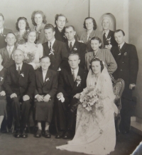 Rudolf and Ludmila Jurečka, wedding, July 22, 1949