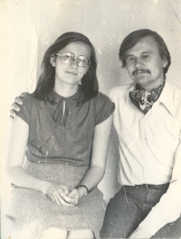 Ihor Kalynets with his daughter Dzvinka, Lviv, 1979