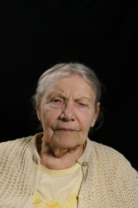 Květuše Havlíčková during filming for the Memory of the Nation in 2022
